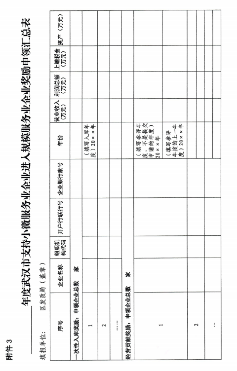 武漢市小微服務(wù)業(yè)企業(yè)進(jìn)人規(guī)模服務(wù)業(yè)企業(yè)獎勵政策實施細(xì)則